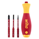 Wiha 4 Piece Insulated SoftFinish SlimLine Blade Set